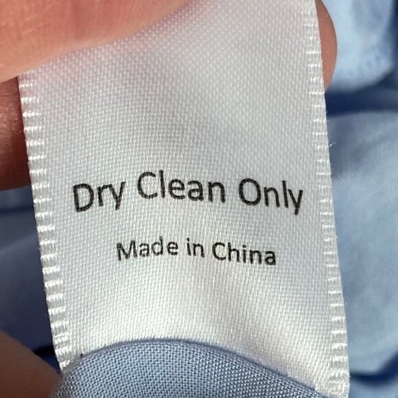 Revolve Aijek Maria Flutter Sleeve Mini Dress Blue Size 10 / 12 Ruffle Bohemian - Picture 6 of 10